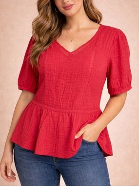 Liz Claiborne Vibrant Pink Blouse NWT